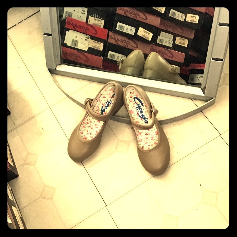 Capezio Tan Buckle Mary Jane Tap Shoe